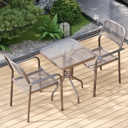 Patio Outdoor Dinning Chair Balcony Waterproof