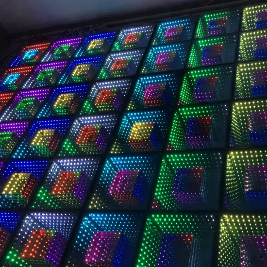 Wholesale Double Mirror 50*50cm Tile LED Dance Floor for Hotel Stage