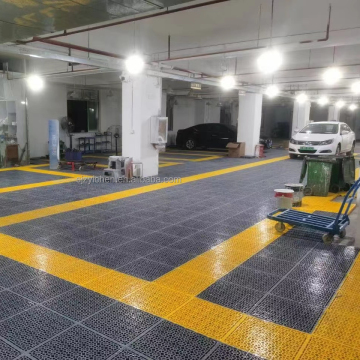 Wholesale Car Garage PP Interlocking Tiles for Car Washing Rooms