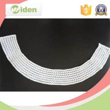 2015 Hot selling 100% cotton neckline chiffon lace collar machine made lace collars