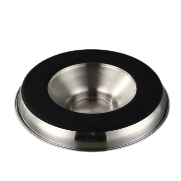 Ciotola per alimentatore lento in acciaio inossidabile premium con base non slittata in silicone per cuccioli