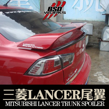 2008-2015 Lancer BS I Carbon Fiber Trunk Spoiler For Mitsubishi