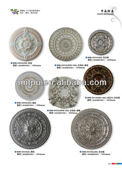 ceiling medallion/ceiling rose with gold /siliver color