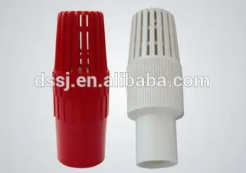 Factory supply cheap PVC Foot Valve white/red 3/4" to 8"