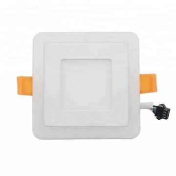 AC85-265V Double Color LED Panel Light - Blue + White