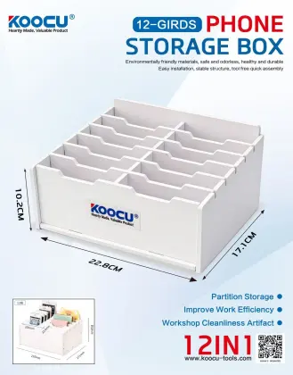 KOOCU 12-Grids Phone Storage Box