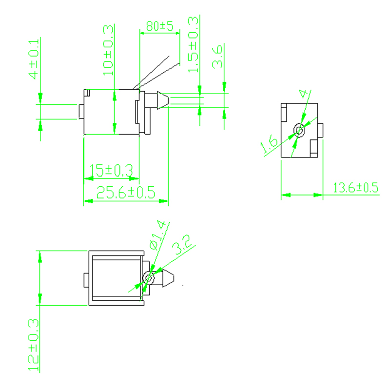 Solenoid valve dimension drawing