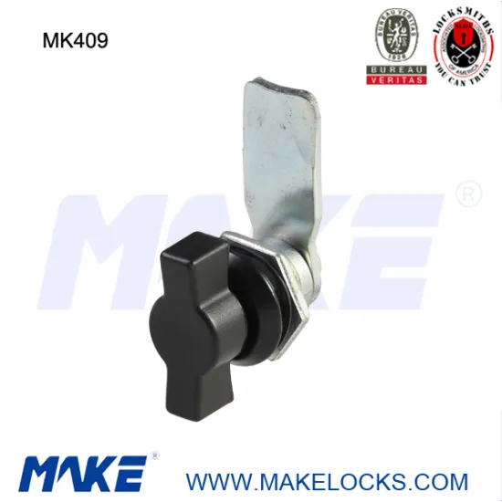 High security W-handle cabinet lock