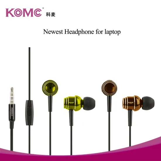 OEM factory custom logo metal stereo high sound quality wired earphones