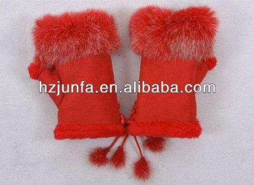 fashional pretty elegant warm soft cozy ladies plush mitten