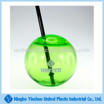 Plastic straw cup /round ball / fish bowl