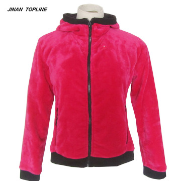 Damen Polar Fleece Jacken mit Kapuze