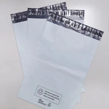 100% Recycled PCR Poly Mailers - Custom Plastic Shipping Bags with GRS Certificate