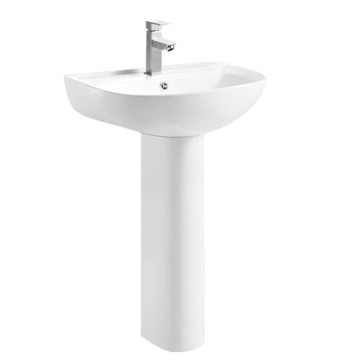 Chiny sanitarne w łazience ceramiczne dwuczęściowe okrągłe umywalki dorzecza cokołów