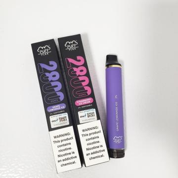 सभी स्वाद पफ फ्लेक्स 2800 vape पॉड