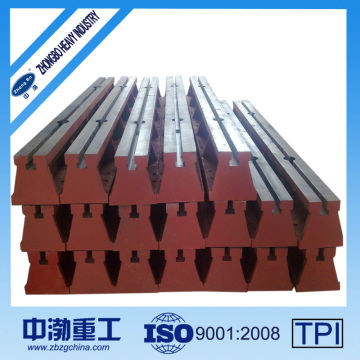 T slot to DIN 650 cast iron guide rail
