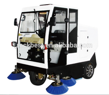 all closed electric street sweeper car