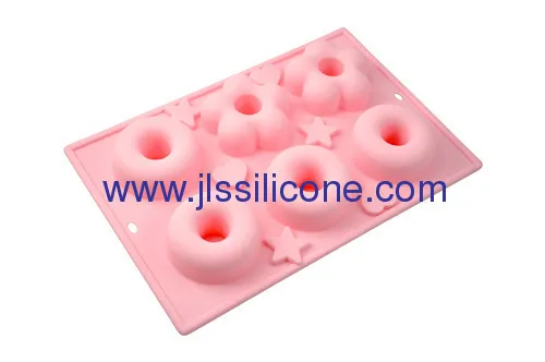 Silicone Baking Molds For Cake With 6 Cavities 