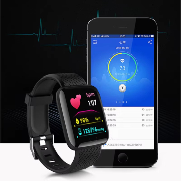 116 Plus Smart Watch: Heart Rate & Blood Pressure Monitor for Fitness Tracking