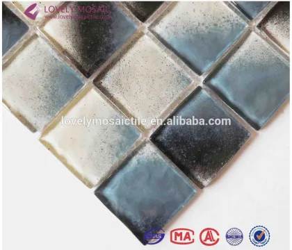 48*48mm Glass Rainbow Mosaic Tiles for Swimming Pool Tiles/Wall Tiles/Floor Tiles