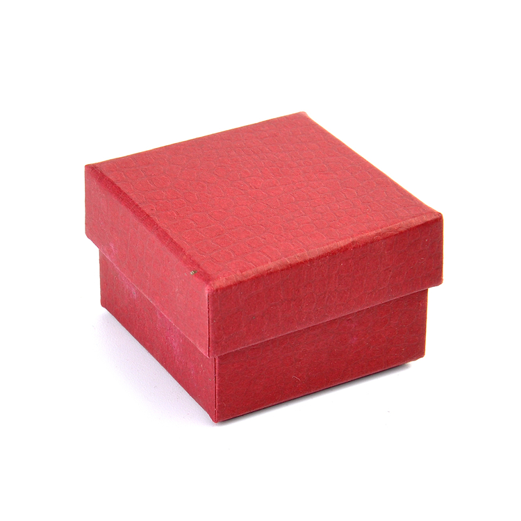 Red Luxury Paper Jewelry Ring Gift Box