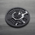 Custom exclusivo design Web Silicone Web Coasters