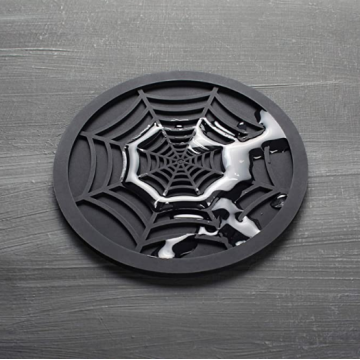 Custom Unique Design Spider Web Silicone Drink Coasters