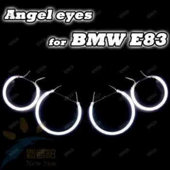 7000Ultra White CCFL Angel Eyes Halo Rings for BMW E83/Car Light kit