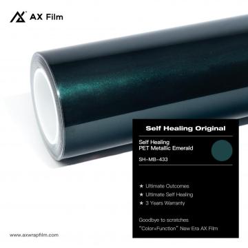 Axe tự chữa bệnh Vinyl quấn thú cưng kim loại Emerald 1.52*18m