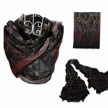Catena design jacquard weave scarf shawl