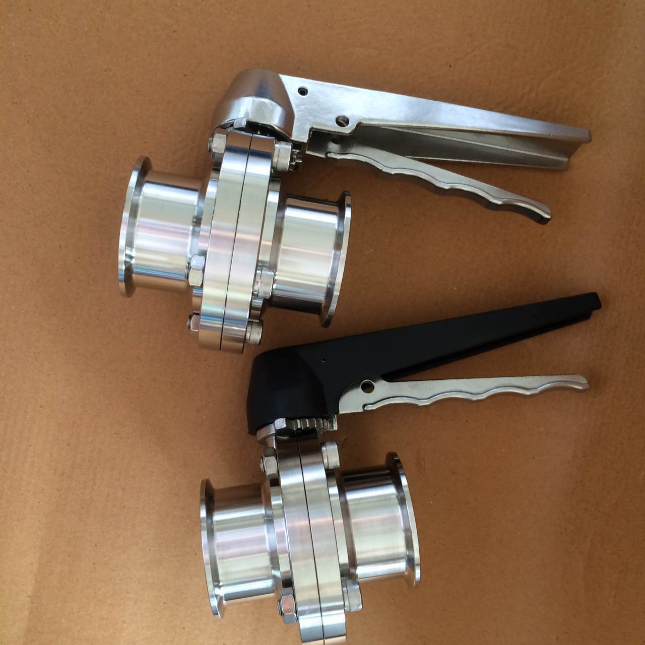 Sanitary Butterfly Valve with Stainless Steel Multi-Position Handle