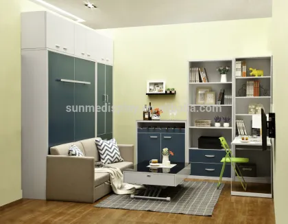 multifunctional home furniture modern murphy bed with sofa