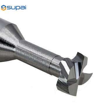 โปรไฟล์ CNC END Mills Dovetail ร่องตัดมิลลิ่ง