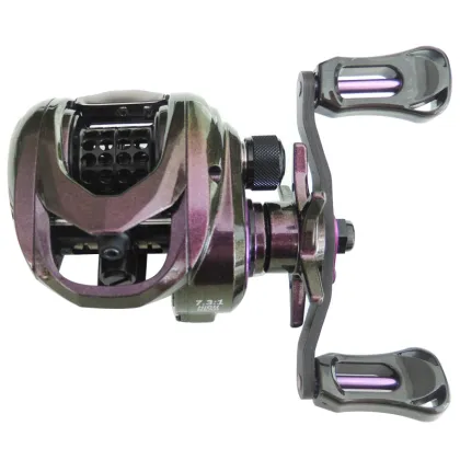Magnetic Baitcasting Reel 7.3:1 Aluminum Body Fishing Reel