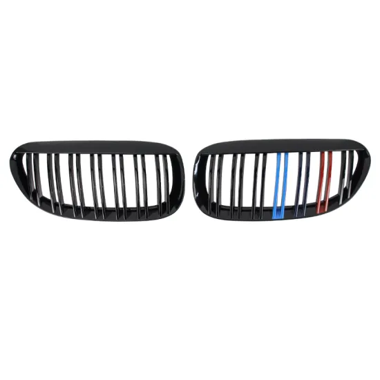 Custom ABS Colourful Double Slat Car Grills for BMW E63 (2004-2010)