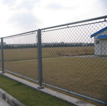 Chain Link Fence with Top Rail