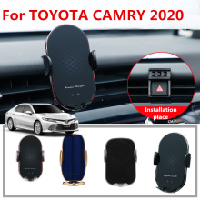 Wireless Charging Car Mobile Phone Holder For TOYOTA CAMRY 2020 Air Vent Mount Bracket Cell Phone Holder Clip Stand