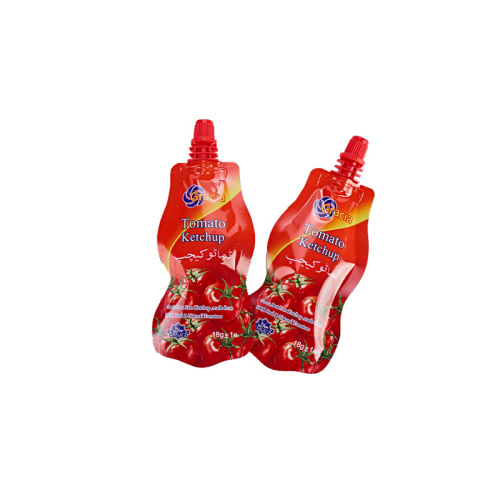 Mini Ketchup afdrukken doypack met uitloop