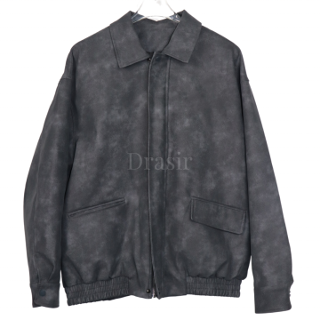Factory Made Men's Oversized PU Leather Winter Bomber Jacket - Vintage High Street with Low MOQ