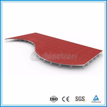 high loading capacity stable assembling customized portable stage on sale
