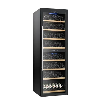 180 bottles dual zone compressor wine refrigerator