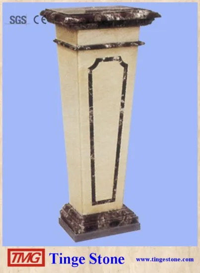 Natural stone marble column stone pedestal designs on sale