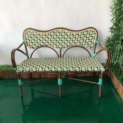 High-Quality Rattan Patio Furniture: Minimalist Outdoor Leisure Chairs and Benches for Sale