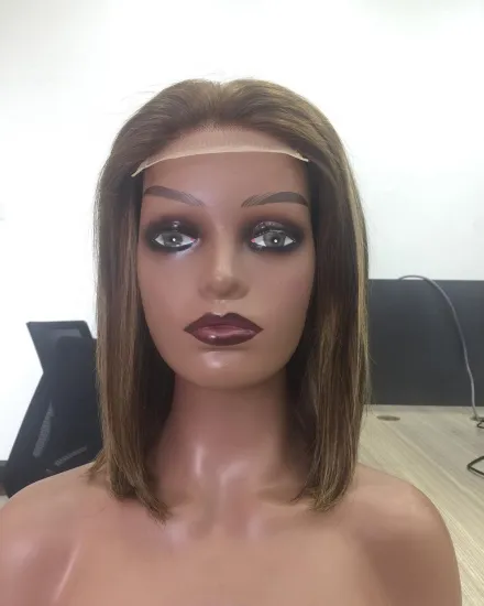 Factory Price Kinky Jerry Curl Indian 100% Bang Wholesale 10 A Grade Short Bob Wig Brazilian Human Hair