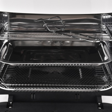 Spacious and transparent digital air fryer