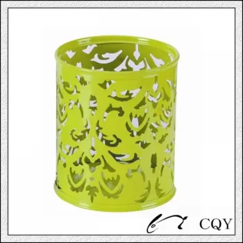 metal mesh pen cup with engraving