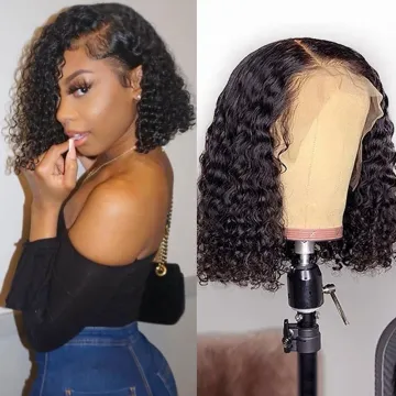 Wholesale Price Water Wave 10a BOB Lace Front Wigs Natural Hair Lace Wig Human Hair Wigs with 13*4 Frontal for Black Women