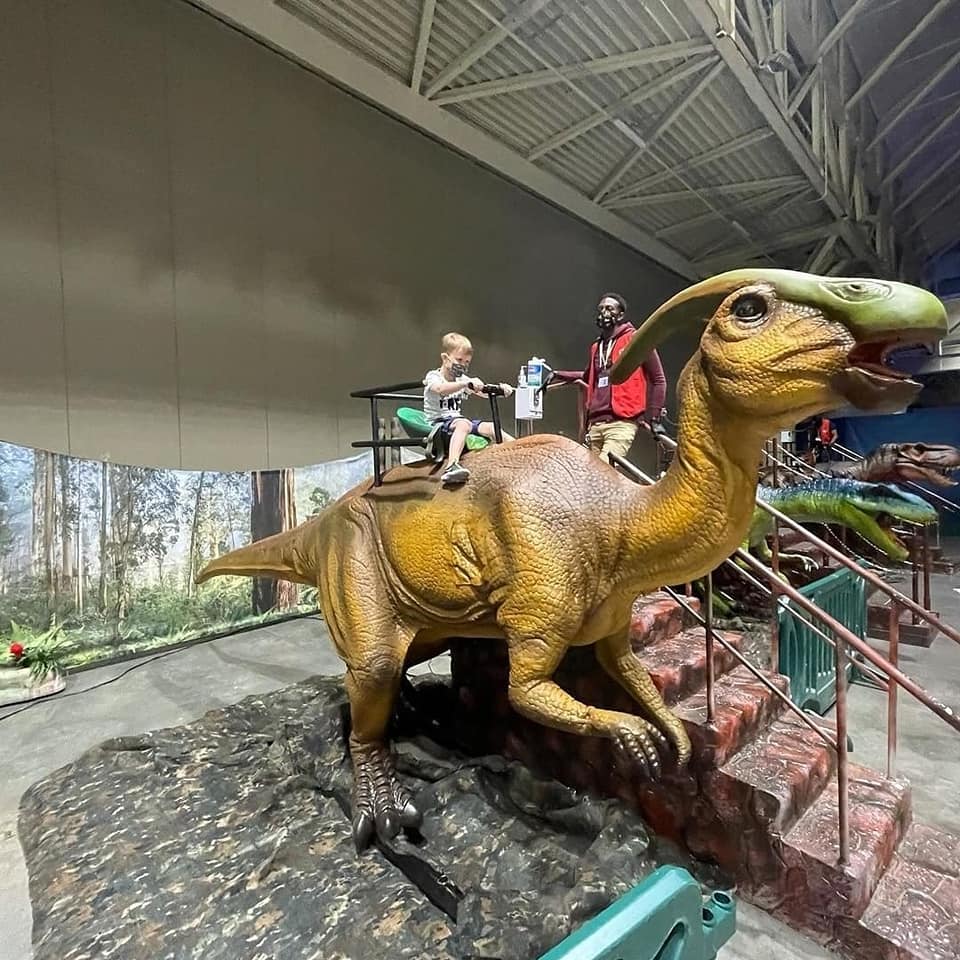 Animatronic Parasaurolophus