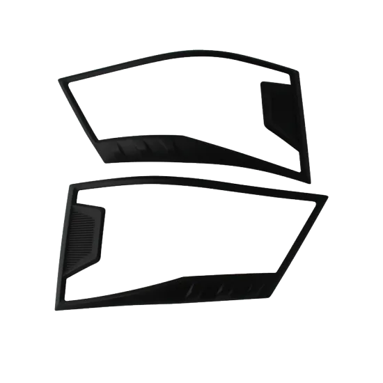 YCSUNZ ABS Black Front Head Light Cover LED Trims Auto Kits for URVAN NV350 2016