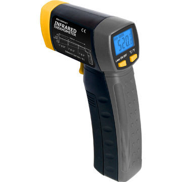 Infrared Thermometer with 520°C Maximum Range, Low Battery Indicator, CE Mark